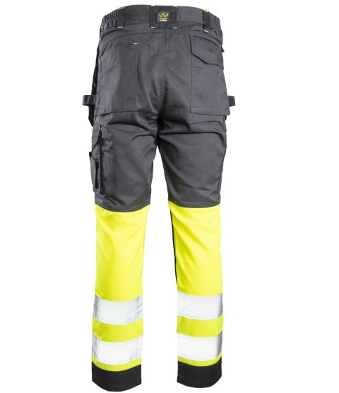 SPODNIE DO PASA FLASH STALOWO/ŻÓŁTY KAT. II SKF01Y