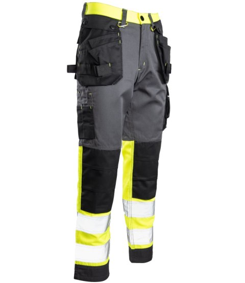 SPODNIE DO PASA FLASH STALOWO/ŻÓŁTY KAT. II SKF01Y