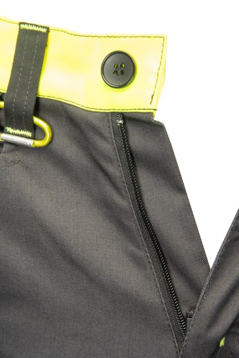 SPODNIE DO PASA FLASH STALOWO/ŻÓŁTY KAT. II SKF01Y