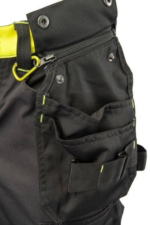 SPODNIE DO PASA FLASH STALOWO/ŻÓŁTY KAT. II SKF01Y