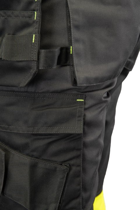 SPODNIE DO PASA FLASH STALOWO/ŻÓŁTY KAT. II SKF01Y