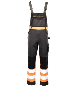 SPODNIE OGRODNICZKI FLASH STAL/POMARAŃCZ