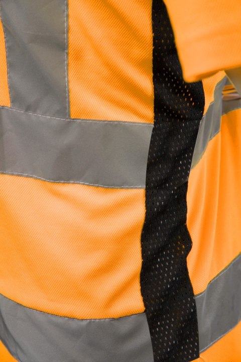 T-SHIRT SIATKA BF-016-O POMARAŃCZ