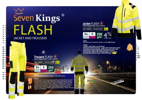 BLUZA FLASH OSTRZEGAWCZA POMARAŃCZ SKF004 KAT II