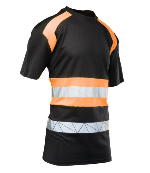 ECO RIVAL KOSZULKA CZARNY/POMARAŃCZ