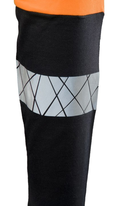 ECO RIVAL KOSZULKA LONGSLEEVE CZARNY/POMARAŃCZ