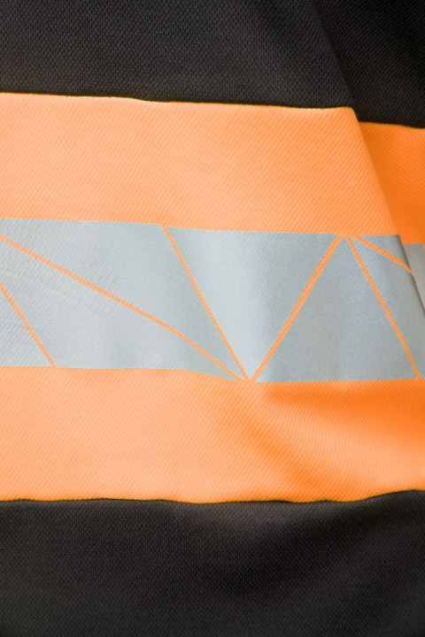 ECO RIVAL KOSZULKA LONGSLEEVE CZARNY/POMARAŃCZ