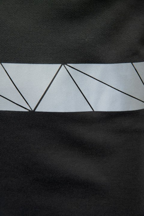 ECO RIVAL KOSZULKA LONGSLEEVE CZARNY/POMARAŃCZ