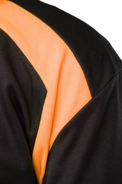 ECO RIVAL KOSZULKA LONGSLEEVE CZARNY/POMARAŃCZ