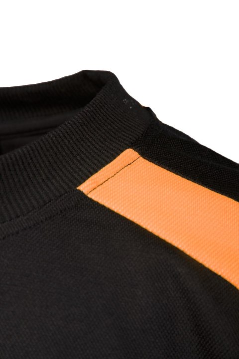 ECO RIVAL KOSZULKA LONGSLEEVE CZARNY/POMARAŃCZ