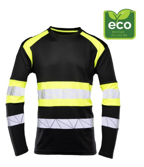 ECO RIVAL KOSZULKA LONGSLEEVE CZARNY/ŻÓŁTY