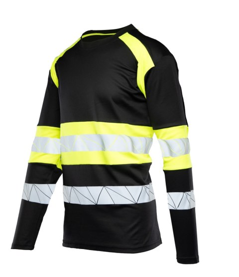 ECO RIVAL KOSZULKA LONGSLEEVE CZARNY/ŻÓŁTY