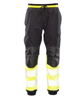 FLASH JOGGER SPODNIE SKF03Y CZARNY/ŻÓŁTY KAT II