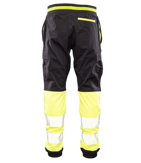 FLASH JOGGER SPODNIE SKF03Y CZARNY/ŻÓŁTY KAT II