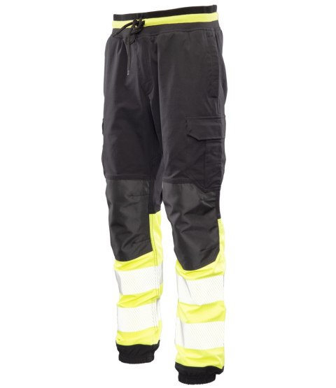 FLASH JOGGER SPODNIE SKF03Y CZARNY/ŻÓŁTY KAT II