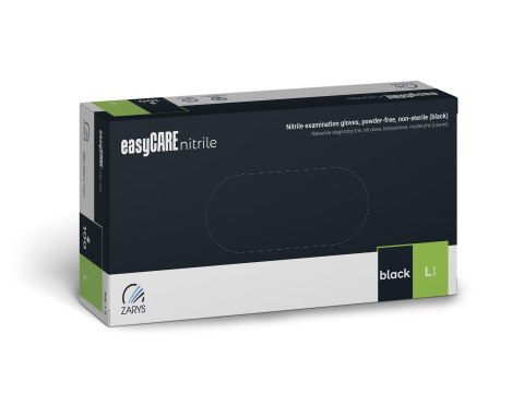 RĘKAWICE EASYCARE NITRYL CZARNY (A100)