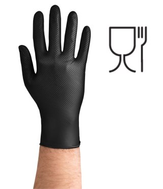 RĘKAWICE GRIPZZLY NITRYL CZARNY