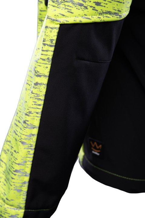 SEVEN KINGS CROSS SOFTSHELL KURTKA ŻÓŁĆ