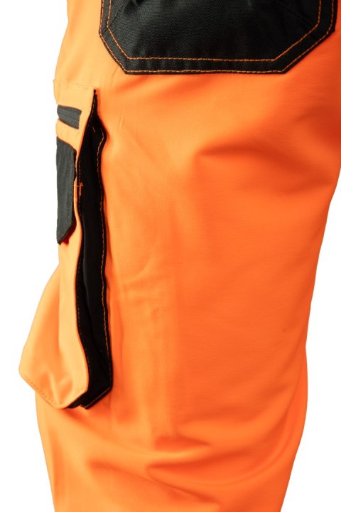 SPODNIE DO PASA FLASH OSTRZEGAWCZE POMARAŃCZ SKF006 KAT II