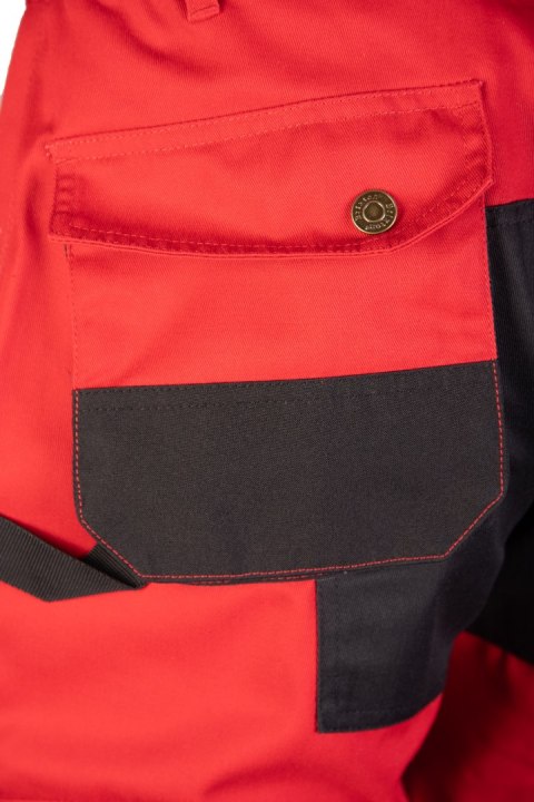 SPODNIE OGROD. CZERWIEŃ ODBLASK