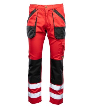 SPODNIE PAS CZERWIEŃ ODBLASK