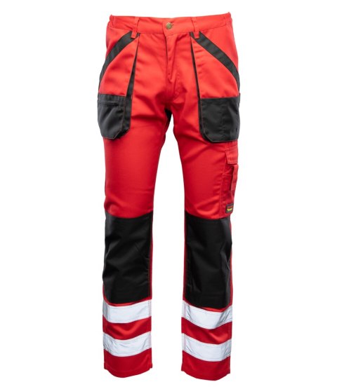 SPODNIE PAS CZERWIEŃ ODBLASK