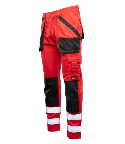 SPODNIE PAS CZERWIEŃ ODBLASK