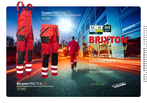 SPODNIE PAS CZERWIEŃ ODBLASK