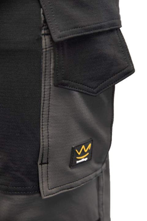 TRAIL SPODNIE DO PASA STAL/CZARNY