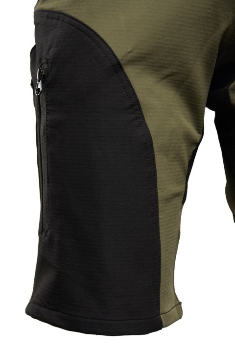 TRAIL SPODNIE KRÓTKIE KHAKI/CZARNY