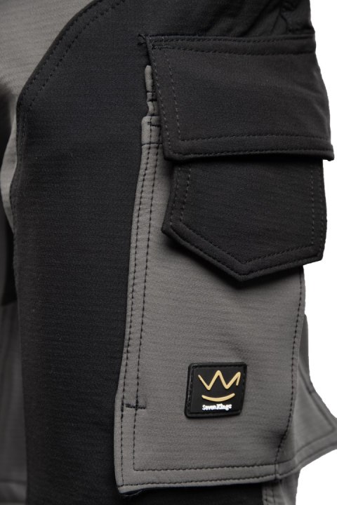 TRAIL SPODNIE KRÓTKIE STAL/CZARNY