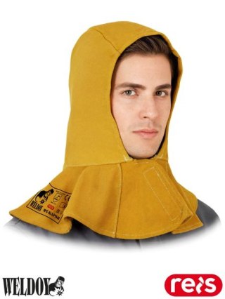 KAPTUR OCHRONNY SKÓRZANY DLA SPAWACZY