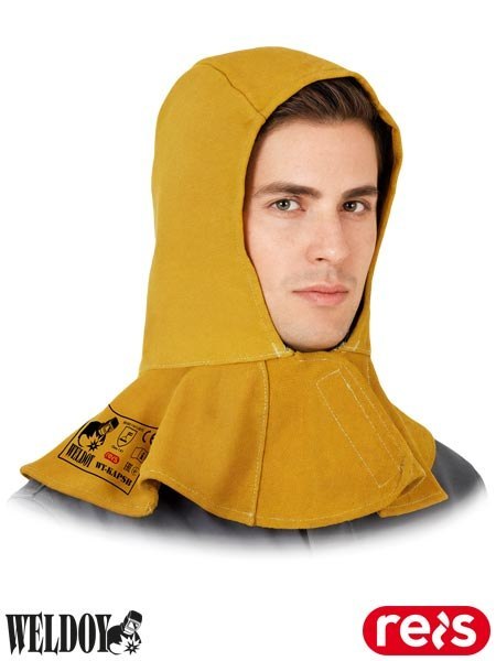 KAPTUR OCHRONNY SKÓRZANY DLA SPAWACZY