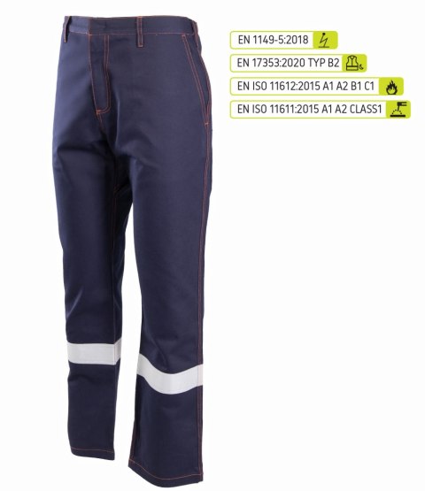 SPODNIE DO PASA ODBLASK KAT.II