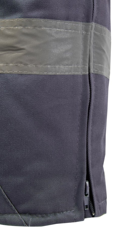 BRIXTON SNOW OGRODNICZKI OCIEPLANE STAL / PASY ODBLASK