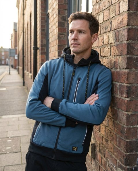 SEVEN KINGS BLUZA DRESOWA Z KAPTUREM PRO NIEBIESKI