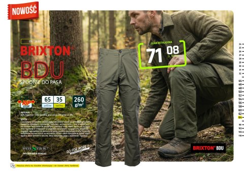 SPODNIE DO PASA BDU KHAKI