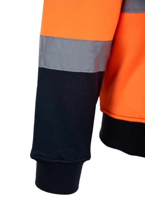 BLUZA DRESOWA WSTAWKA GRANAT ODBLASKOWA KAT. II BF014