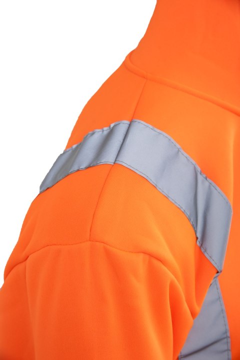 BLUZA DRESOWA WSTAWKA GRANAT ODBLASKOWA KAT. II BF014