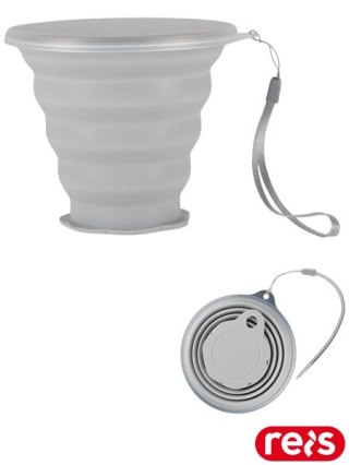 KUBEK SKŁADANY Z POKRYWKĄ REIS