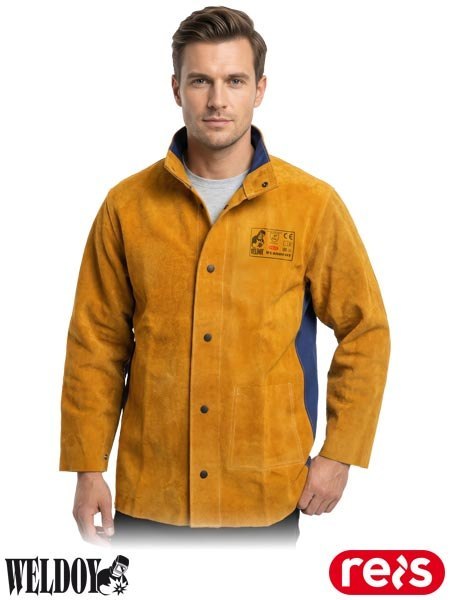 KURTKA OCHRONNA SKÓRZANA DLA SPAWACZY REIS