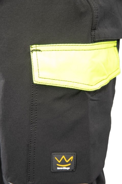 RIVAL SPODNIE KRÓTKIE NYLON CZARNY/ŻÓŁTY