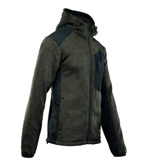 SEVEN KINGS BLUZA ROZPINANA Z KAPTUREM KHAKI