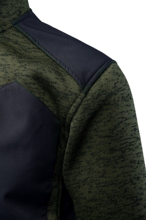 SEVEN KINGS BLUZA ROZPINANA Z KAPTUREM KHAKI