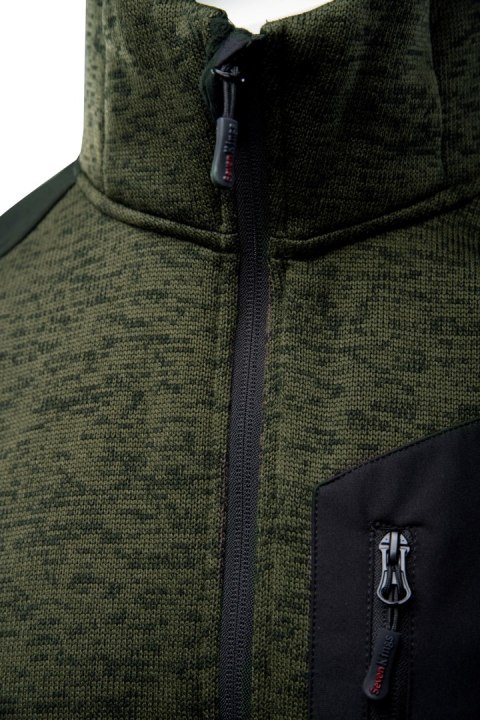 SEVEN KINGS BLUZA ROZPINANA Z KAPTUREM KHAKI