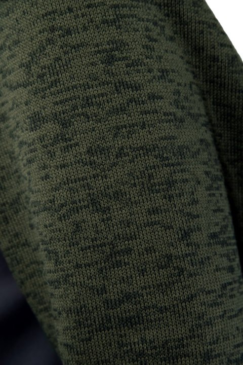 SEVEN KINGS BLUZA ROZPINANA Z KAPTUREM KHAKI
