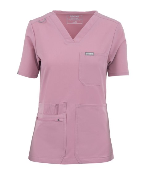 MYNTS V-Neck Pocket Genius - Scrub Top Women WMT001 Rose Water
