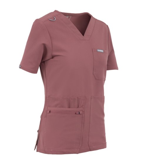 MYNTS V-Neck Pocket Genius - Scrub Top Women WMT001 Terra Rose