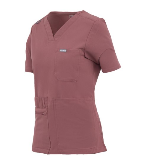 MYNTS V-Neck Pocket Genius - Scrub Top Women WMT001 Terra Rose