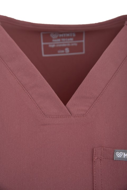 MYNTS V-Neck Pocket Genius - Scrub Top Women WMT001 Terra Rose